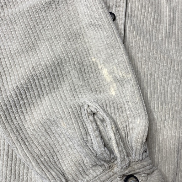 Vintage Express Tan Corduroy Long Sleeve Button Up Shirt L/XL Y2K - Picture 6 of 7